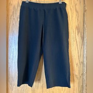 Eileen Fisher black Wide-Leg Cropped Pants